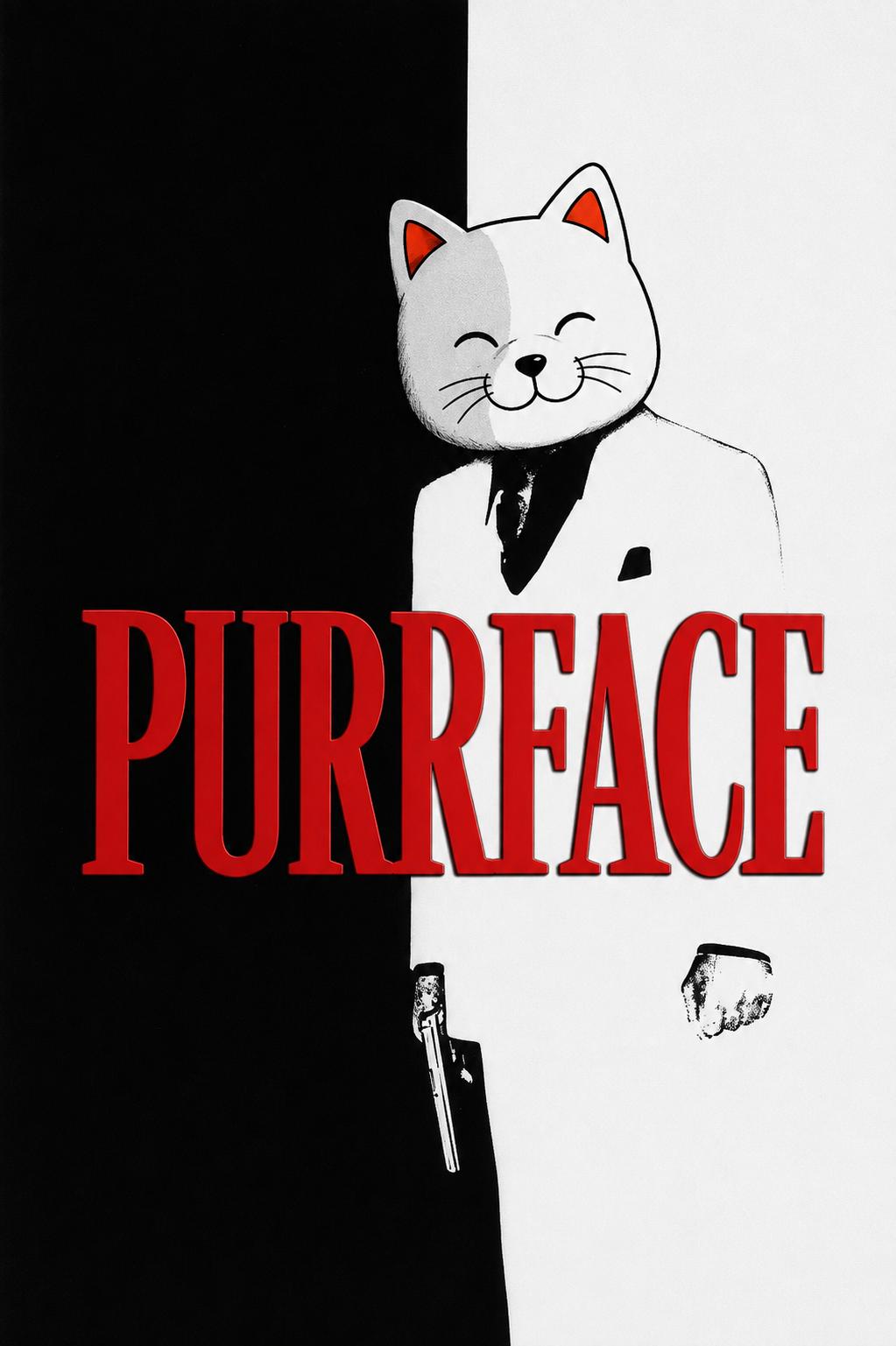 Purr Cat in a Purrface movie poster